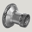 62mm, Two-piece, Plain, Carbon Steel Centre - 70 Spoke